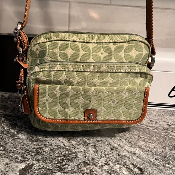 Fossil Marlow Camera Style Green Signature Cross Body Shoulder Bag - Picture 2 of 11
